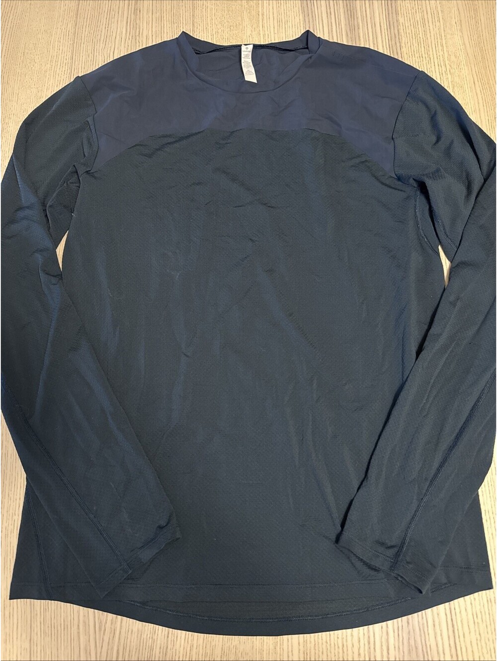 Lululemon License To Train Long Sleeve Shirt Mens Size L True Navy Blue Active